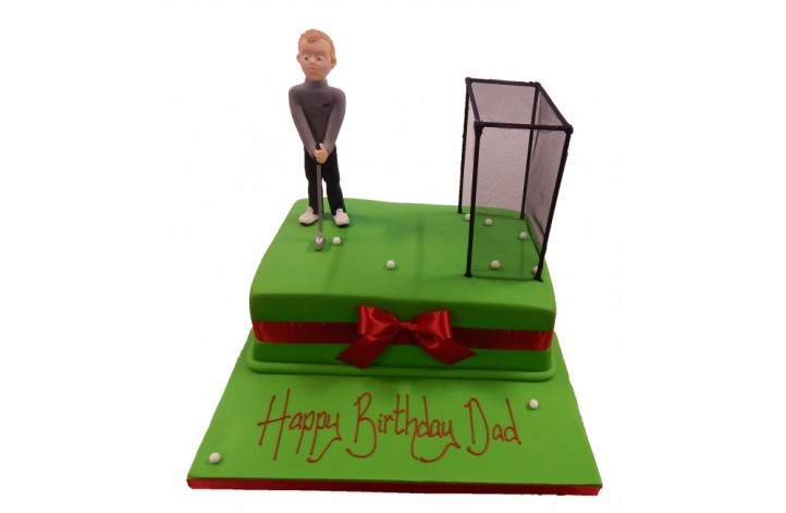 Golfer & Golf Net Cake